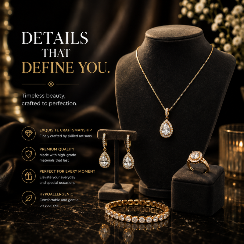 Fine jewelry premium product advertisement