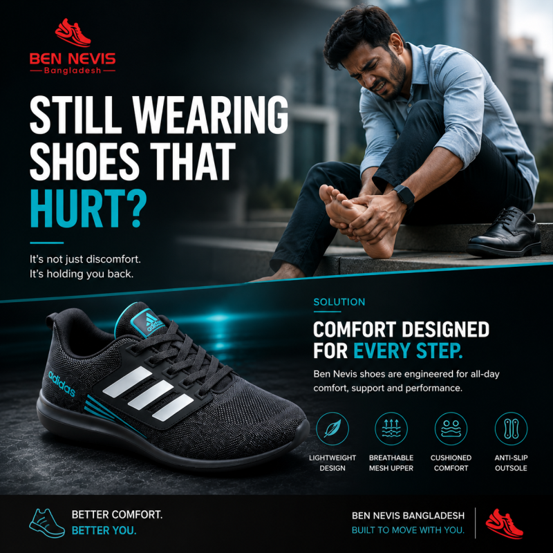 Ben Nevis Bangladesh problem solution running shoe advertisement